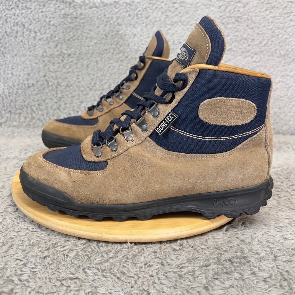 Vintage Vasque Skywalk Gore-Tex Hiking Boots Made‎ In Italy Womens 9.5 W Suede